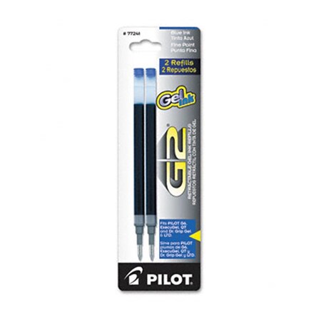 Pilot Pilot 77241 Refill for G2 Gel Dr. Grip Gel/Ltd ExecuGel G6 Q7 Fine Blue 2 Pack 77241